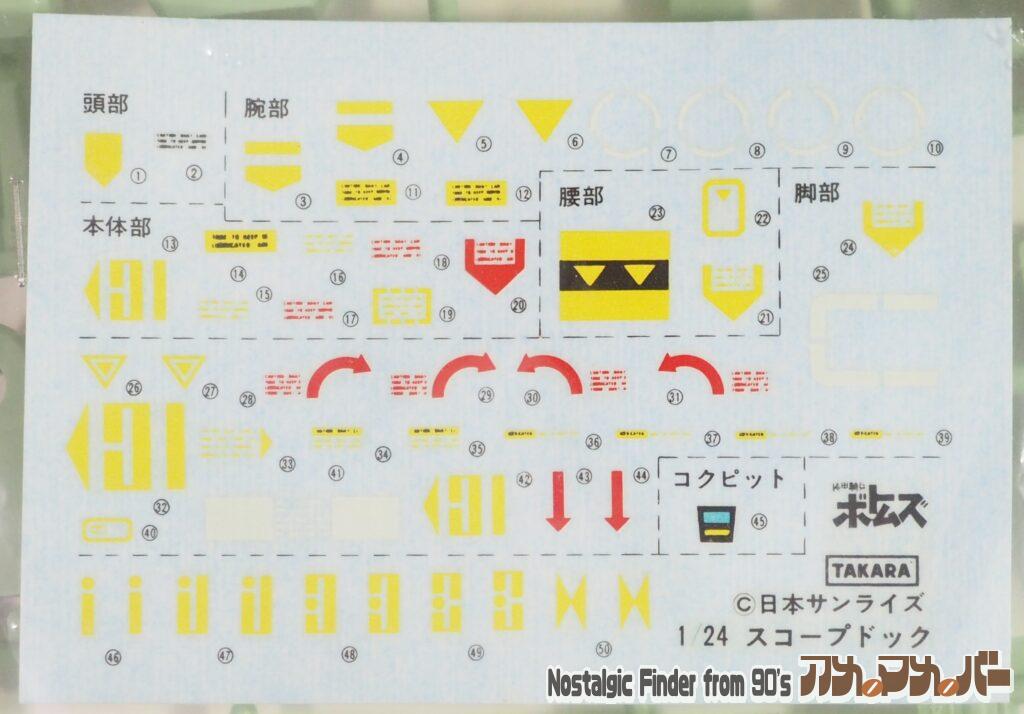 タカラ 1/24 スコープドッグ デカール