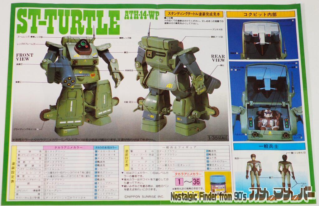 タカラ 1/35 スタンディングタートル カラーガイド03