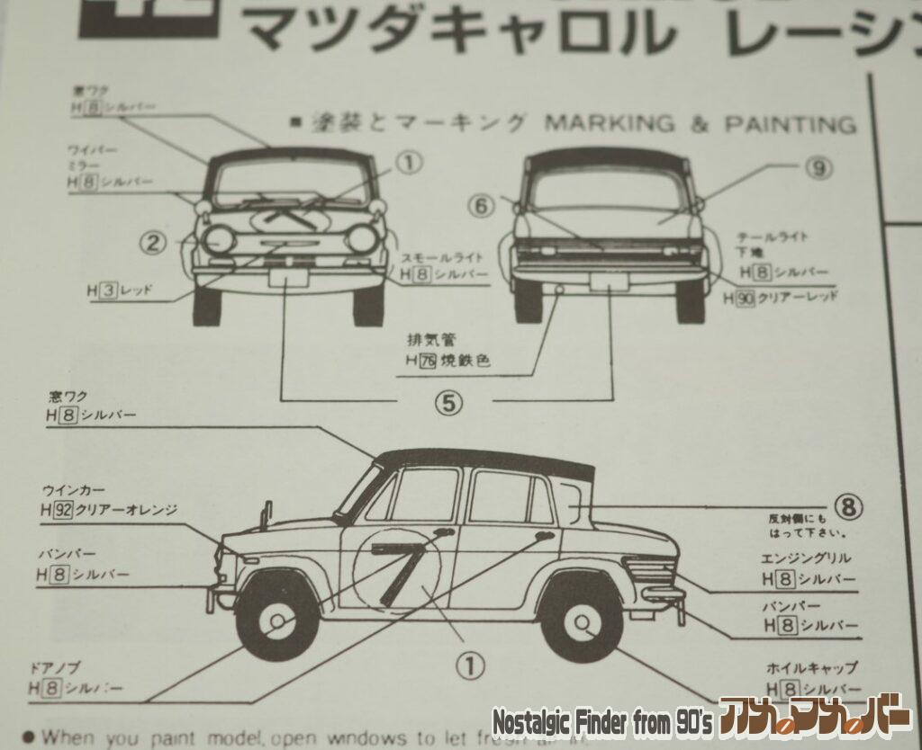 1/32 キャロル 塗装図
