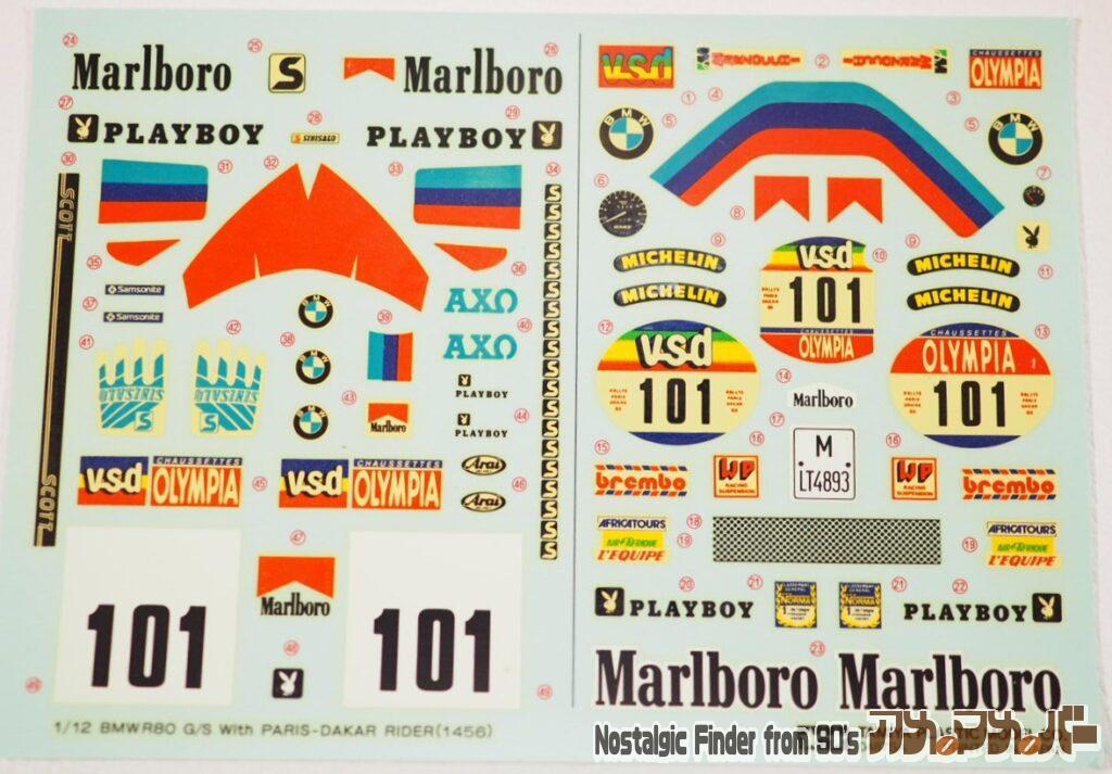 1/12 BMW R80 G/S デカール