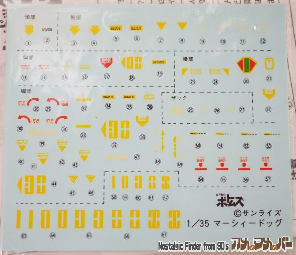 1/35 ボトムズ SAKリバイバルコレクション 3 デカール01