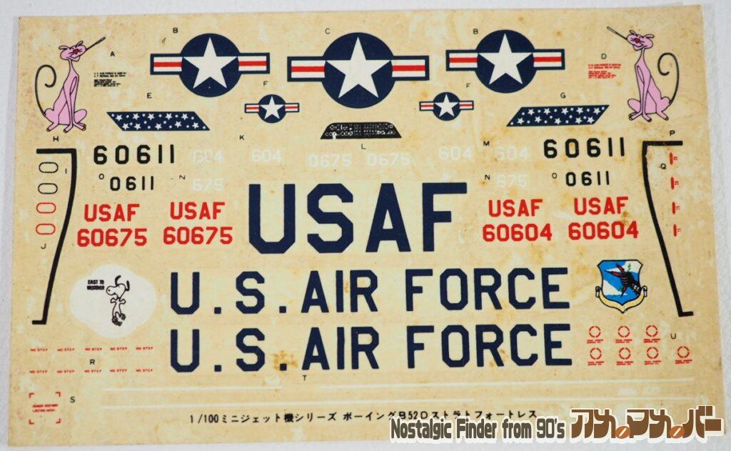 1/100 ボーイング B-52D デカール