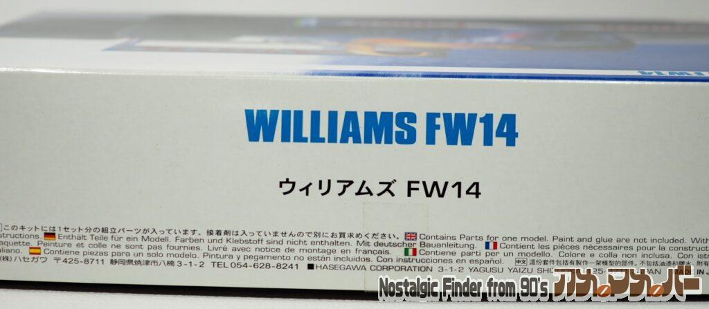 1/24 ウィリアムズ FW14 箱 側面03