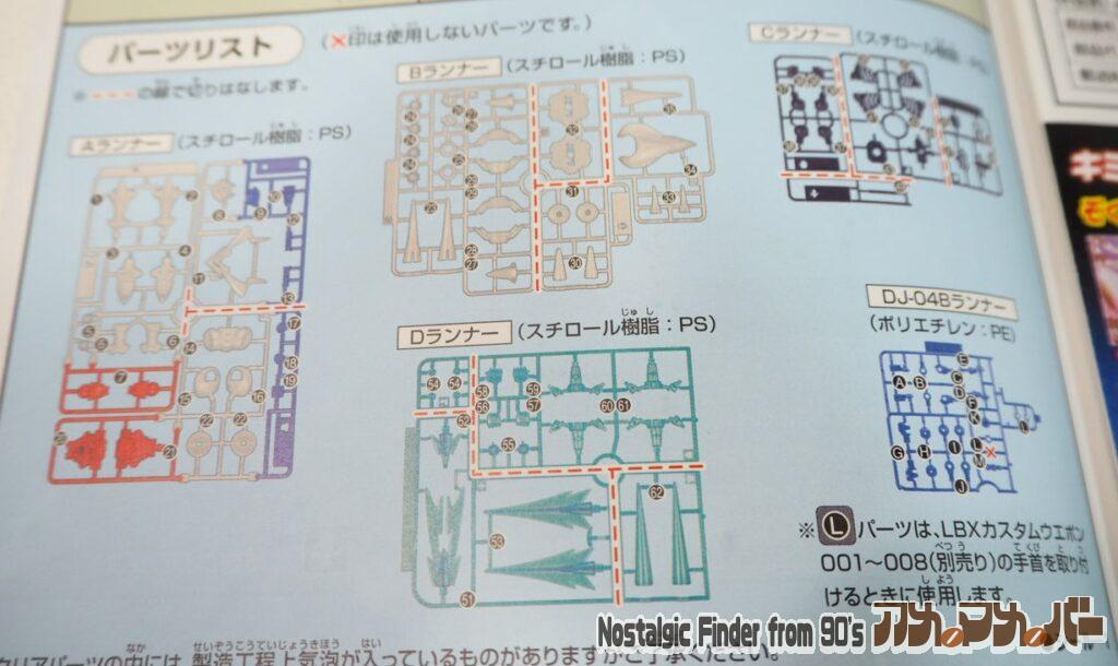 1/1 LBXゼウス ギガボルテックモード 部品図