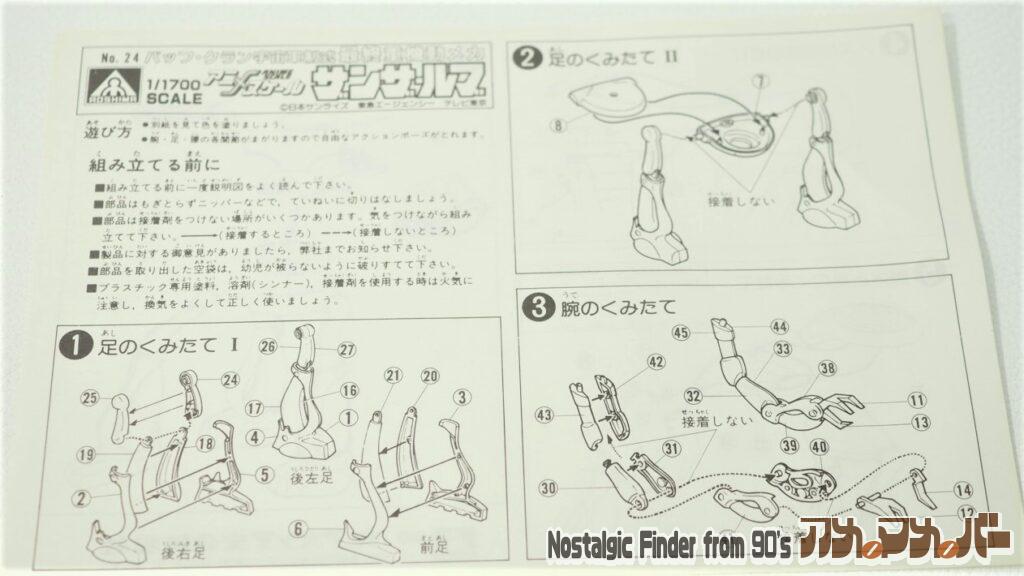 1/1700 ザンザ・ルブ 説明書