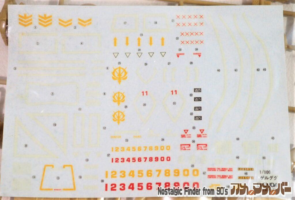 1/100 リアルタイプ ゲルググ デカール