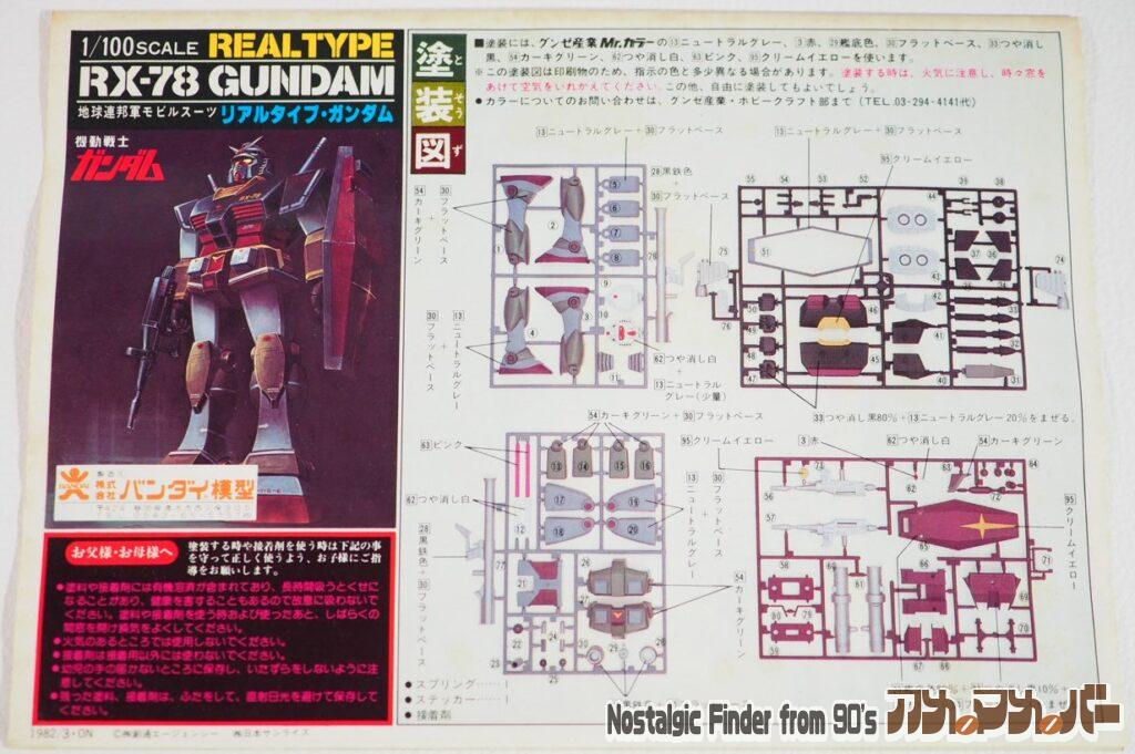 1/100 リアルタイプ ガンダム 説明書01