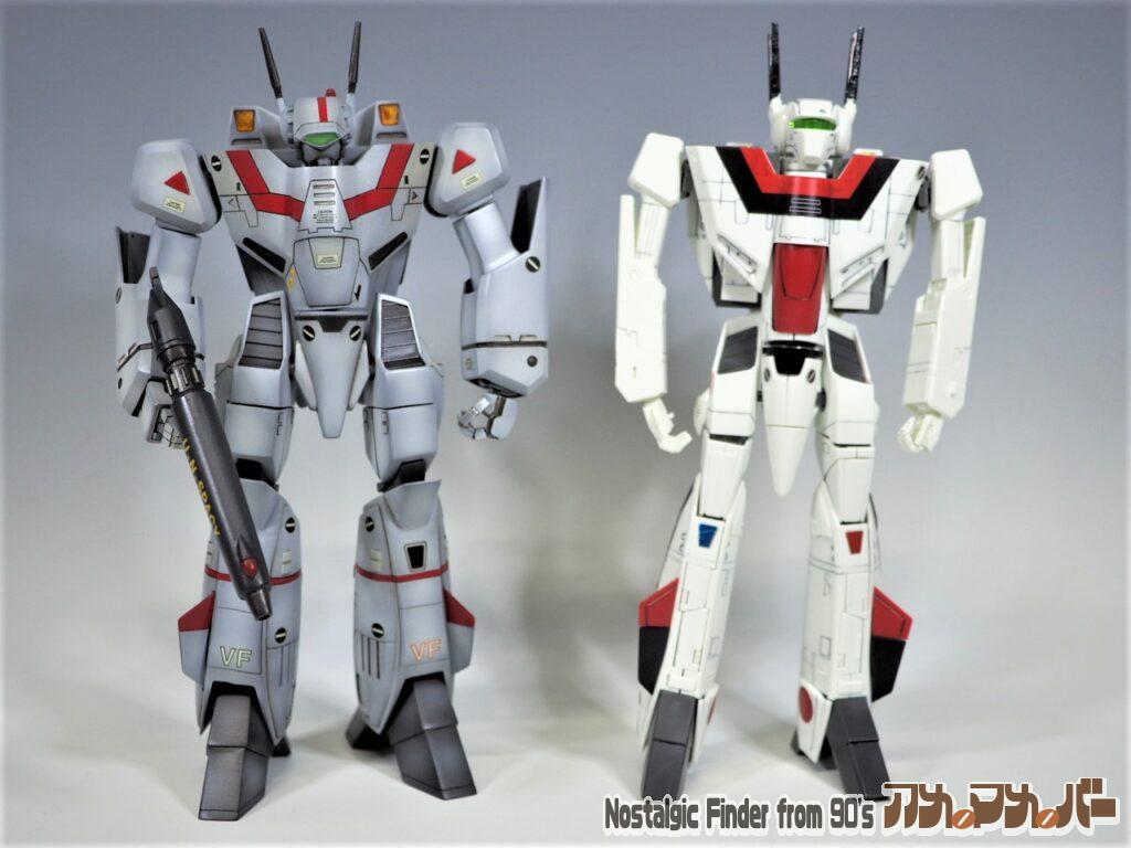 比較 バンダイ 1/72 バルキリー01