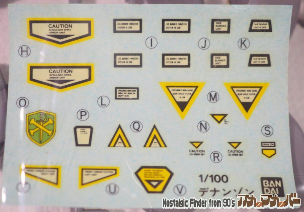 1/100 デナンゾン デカール