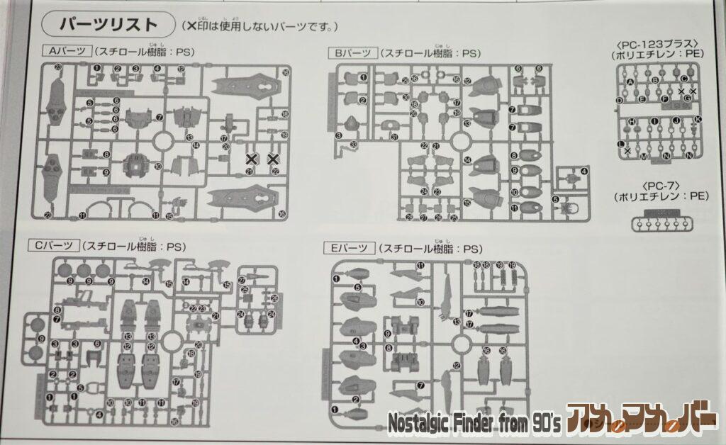 HG 1/144 ブレイズザクファントム(ディアッカ・エルスマン専用機)部品図
