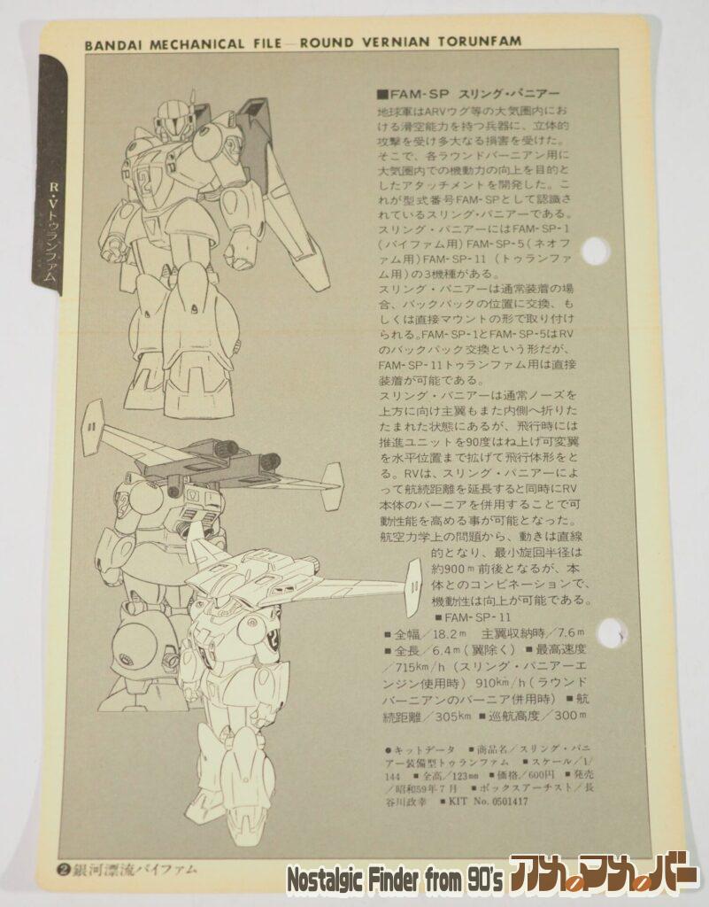 1/144 スリングパニアー トゥランファム メカニックファイル02