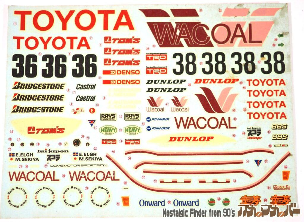 1/24 トヨタ・トムス 84C デカール