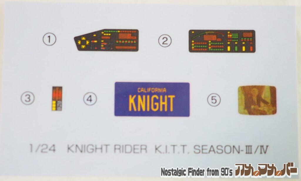 1/24 K.I.T.T. シーズンIII デカール