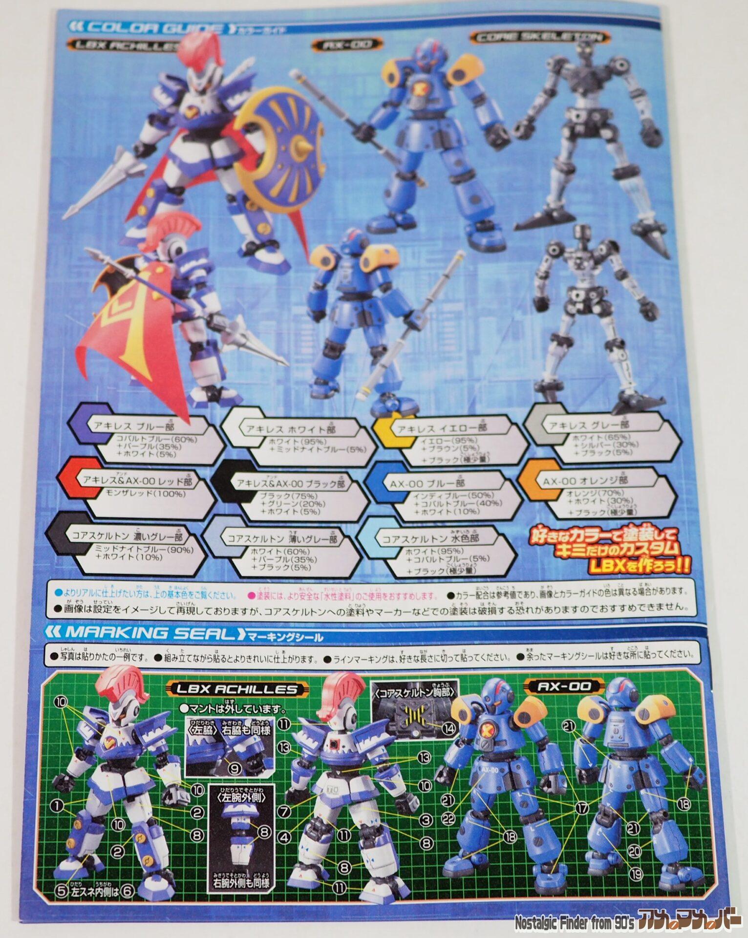 1/1 LBX アキレス & AX-00 説明書02