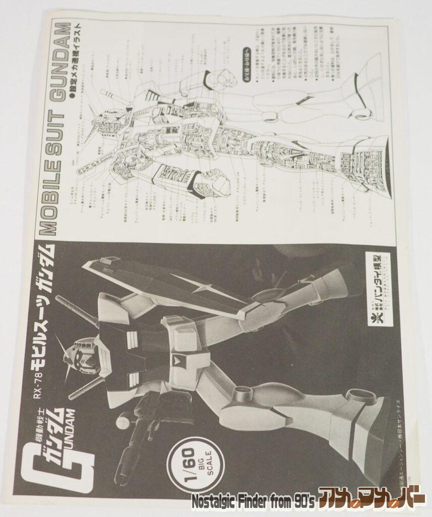 旧キット 1/60 ガンダム 説明書01