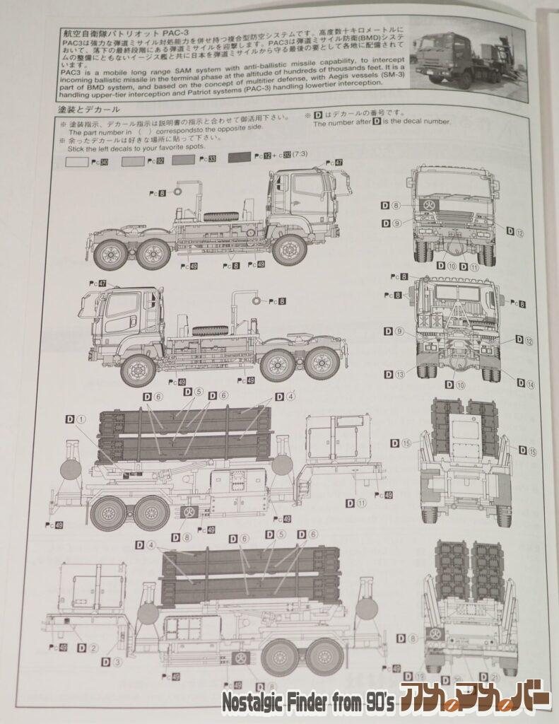 1/72 パトリオット PAC3発射機 説明書02