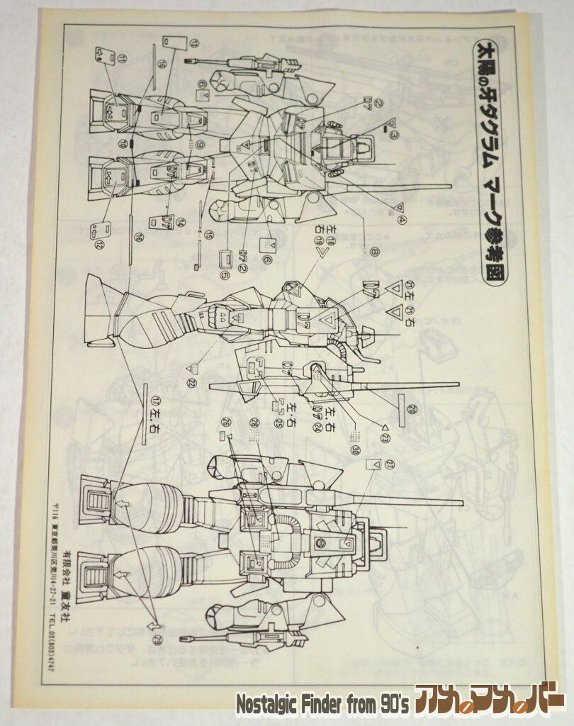 童友社 1/72 ダグラム 説明書02