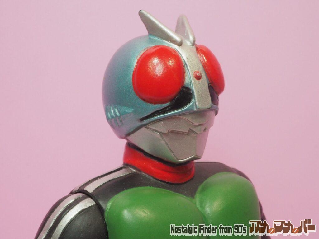1989 ソフビ 仮面ライダー 1号 頭部アップ