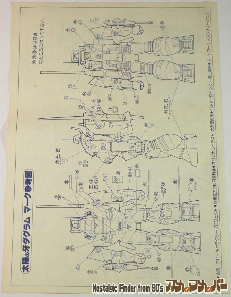 タカラ 1/48 ダグラム 説明書02
