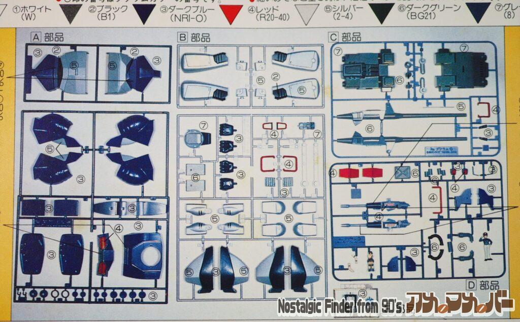 タカラ 1/48 ダグラム 部品図