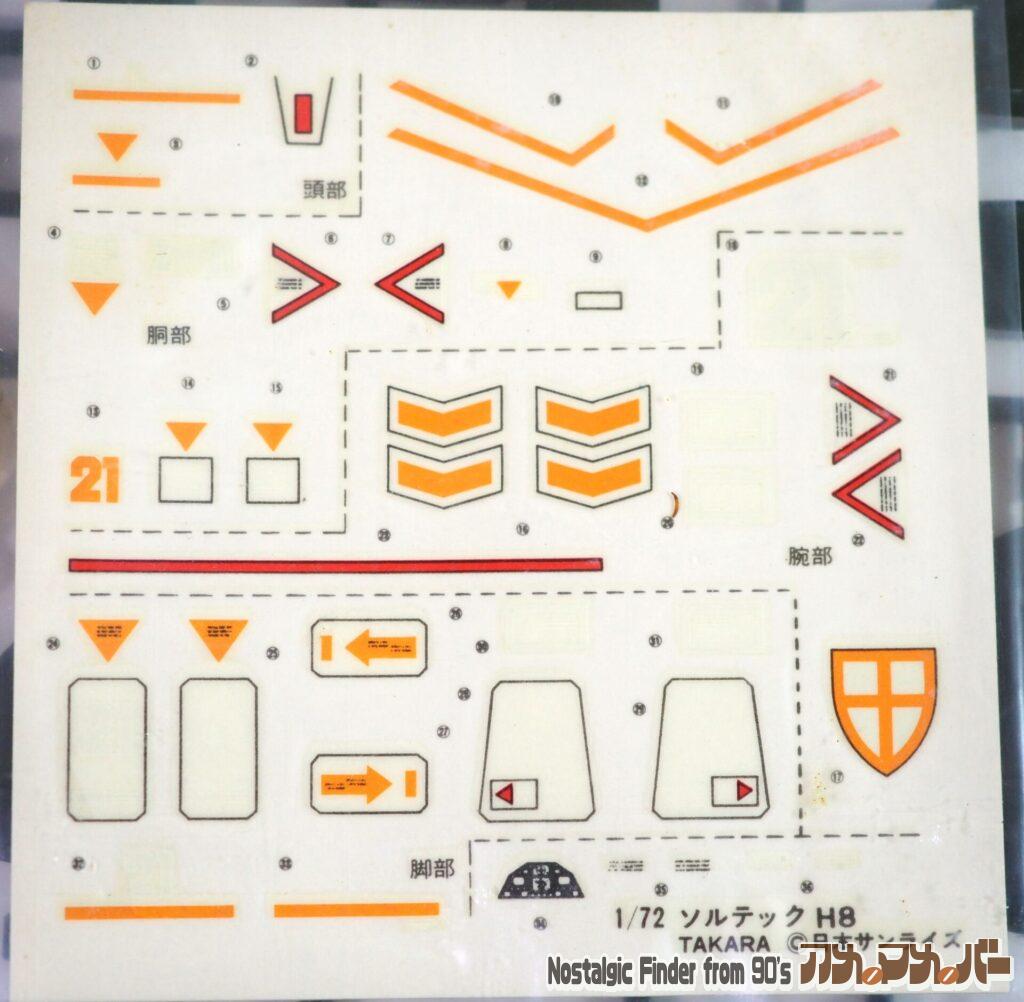 タカラ1/72ソルティック デカール