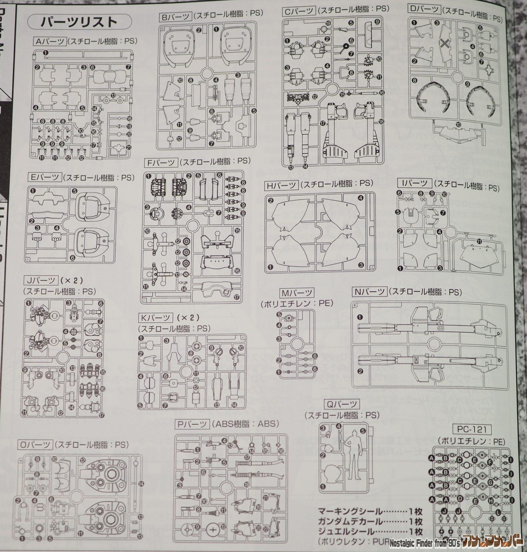 MG 1/100 ドズル・ザビ専用リック・ドム 部品図02