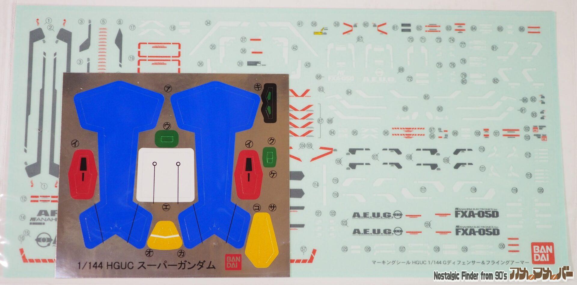Gディフェンサー & フライングアーマー シール&マーキングシール