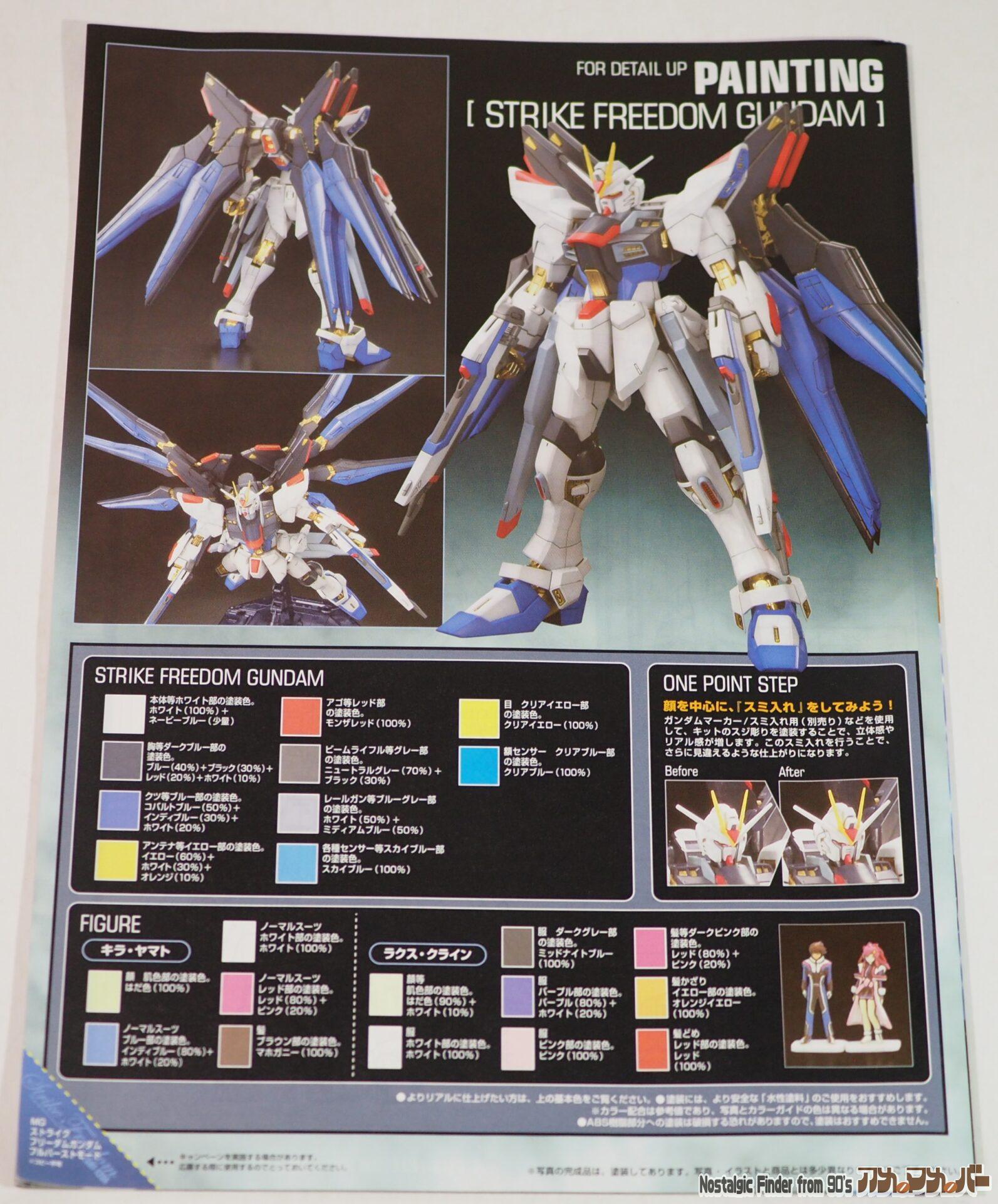 MG 1/100 ストライクフリーダム フルバーストモード 説明書02