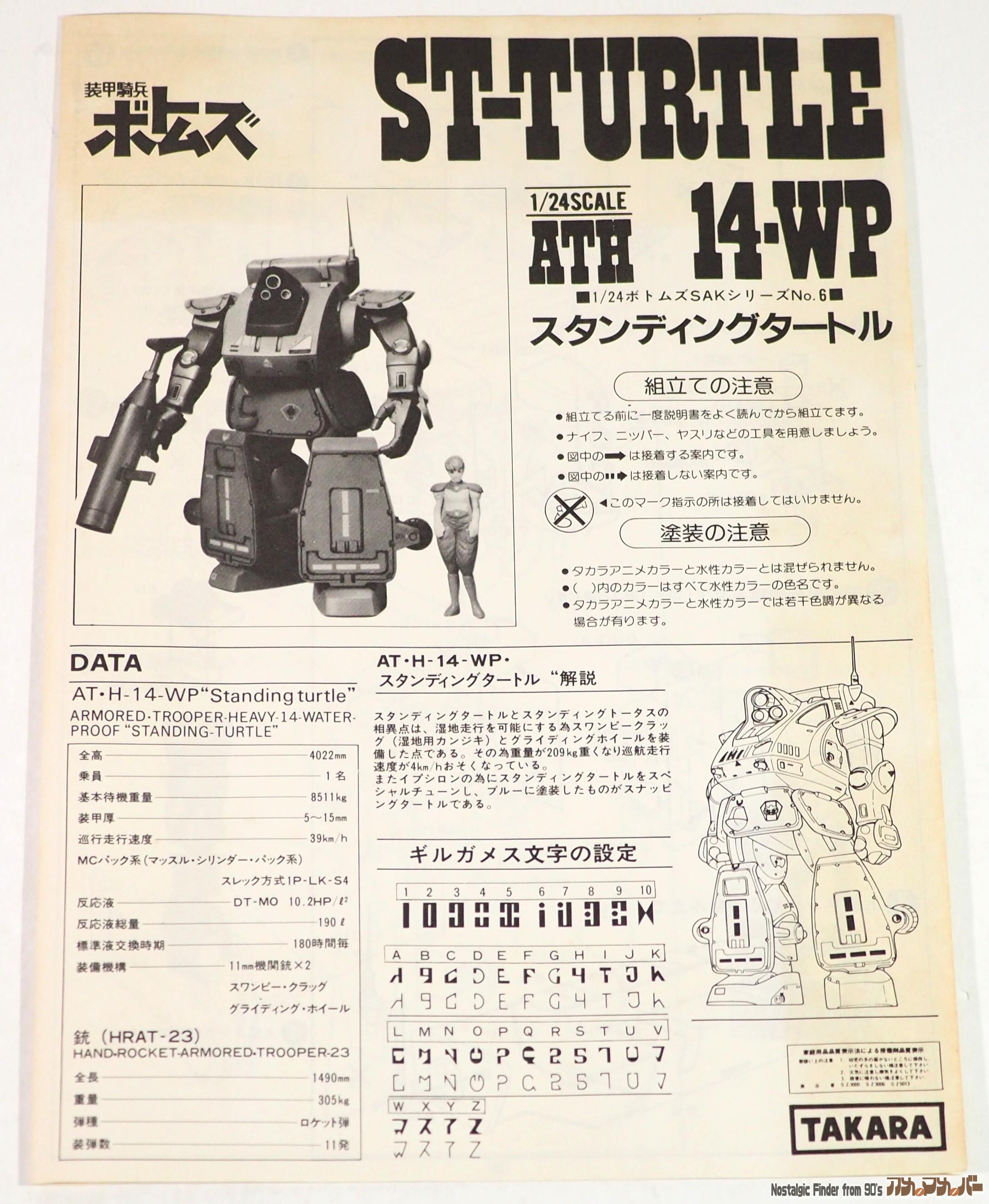 1/24 スタンディングタートル 説明書01