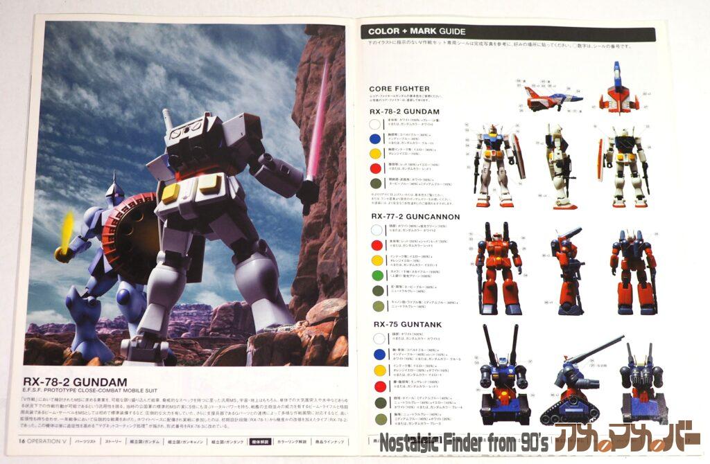 1/144 ガンダムV作戦セット 説明書03