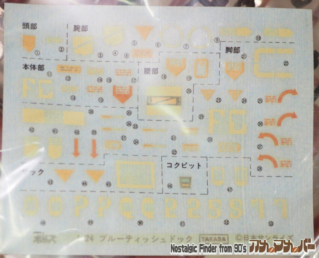 タカラ 1/24 ブルーティッシュドッグ デカール