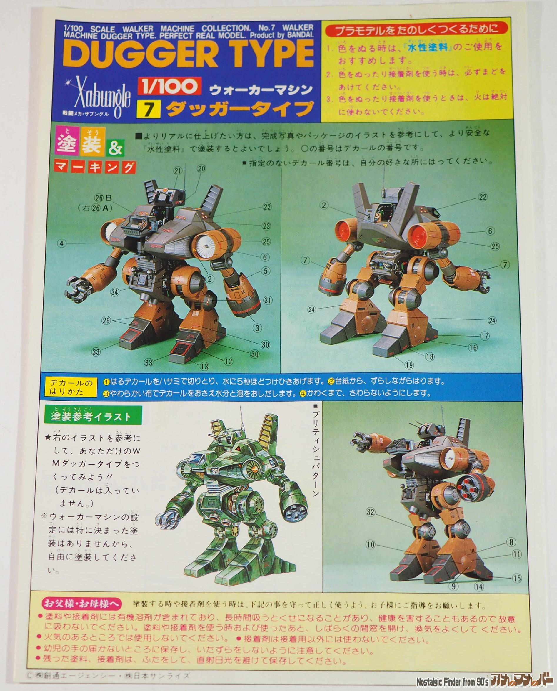 1/100 ダッガータイプ 説明書01