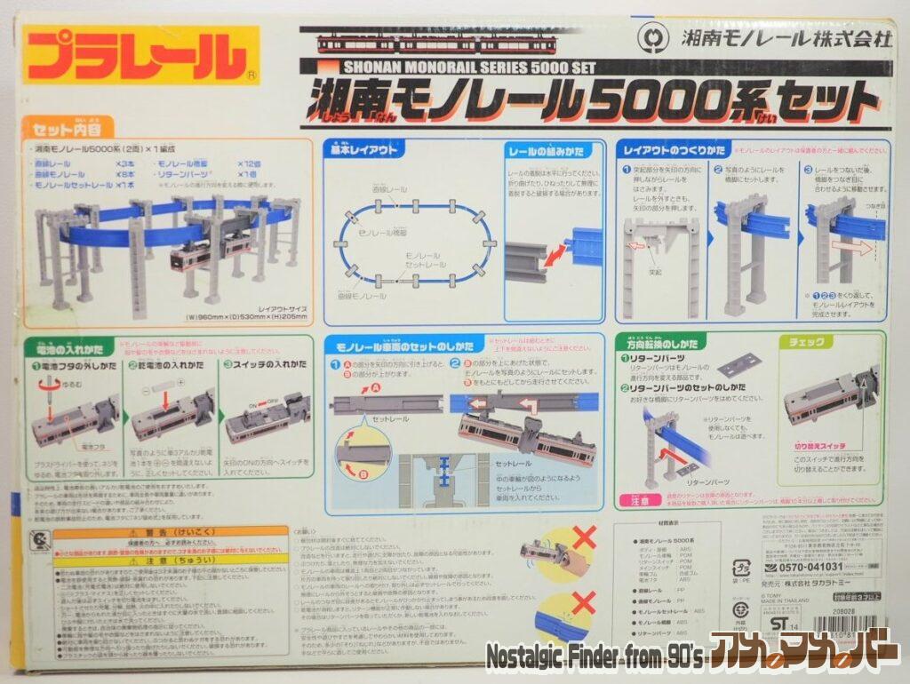 湘南モノレール 5000系セット 箱裏