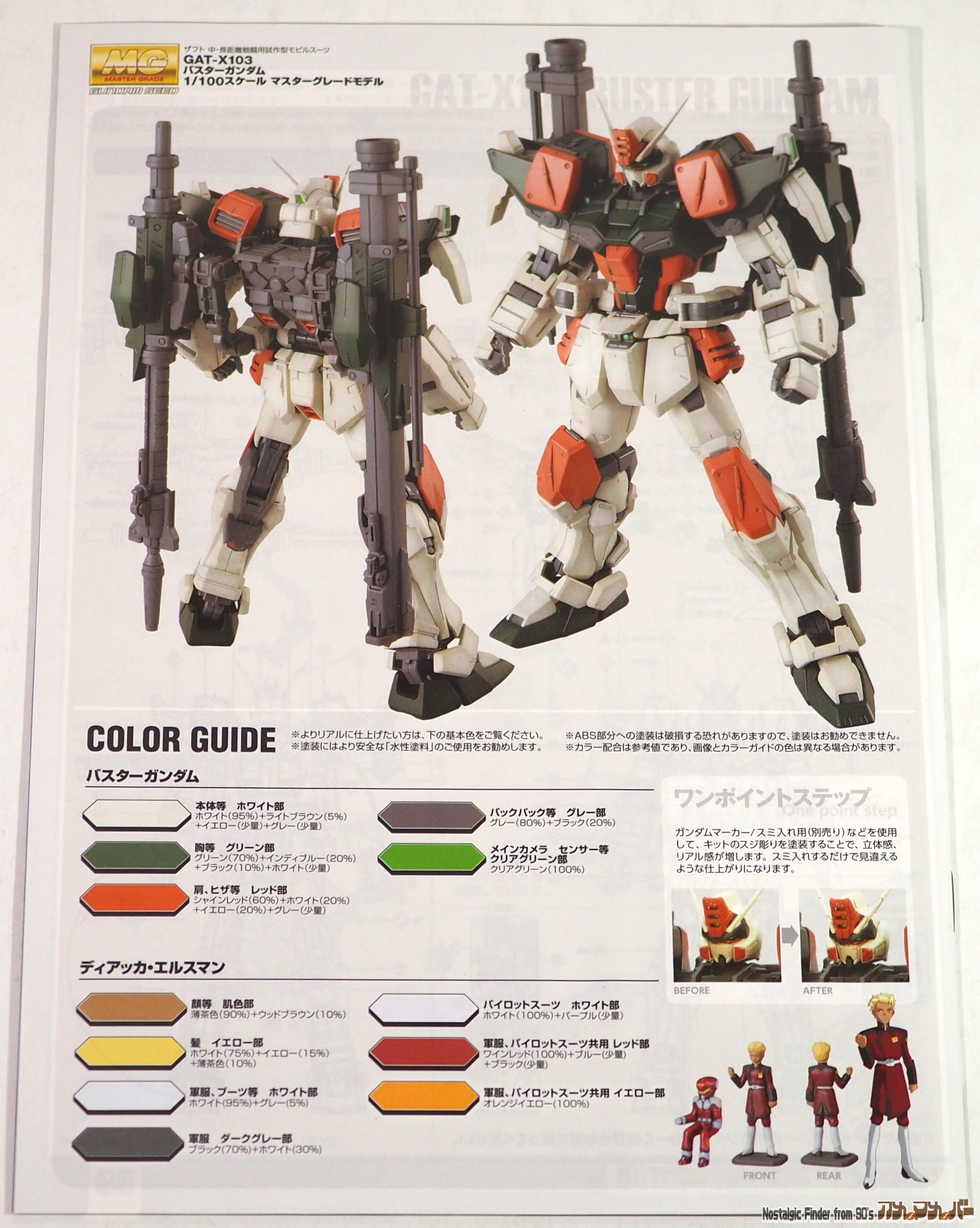 MG 1/100 バスターガンダム 説明書02