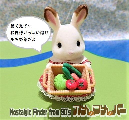 シルバニアファミリー　うさぎさん　収穫　夏野菜